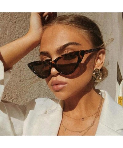 Aviator 2019 Fashion Sunglasses Woman Brand Designer Vintage Retro Triangular Cat C9 - C7 - CM18YZWO9YY $10.99