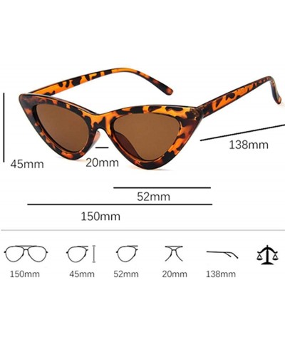 Aviator 2019 Fashion Sunglasses Woman Brand Designer Vintage Retro Triangular Cat C9 - C7 - CM18YZWO9YY $10.99