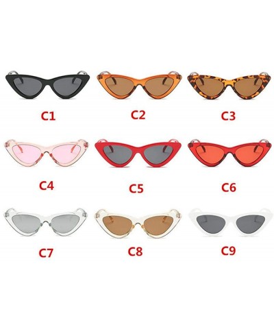 Aviator 2019 Fashion Sunglasses Woman Brand Designer Vintage Retro Triangular Cat C9 - C7 - CM18YZWO9YY $10.99