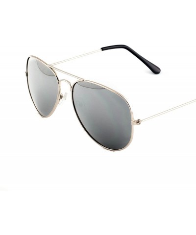 Aviator Classic Tear Drop Mirror Lens Aviator Sunglasses Gift Box - 3 Gold - C411KUURSR5 $10.77