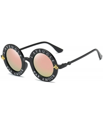 Round Retro round sunglasses for men and women - 7 - C518D29WIRM $19.09