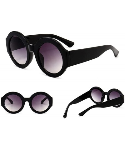Round New Designer Round Sunglasses for Women Retro Modern Shiny Shades - 3 - CX18ECTL8RX $29.70