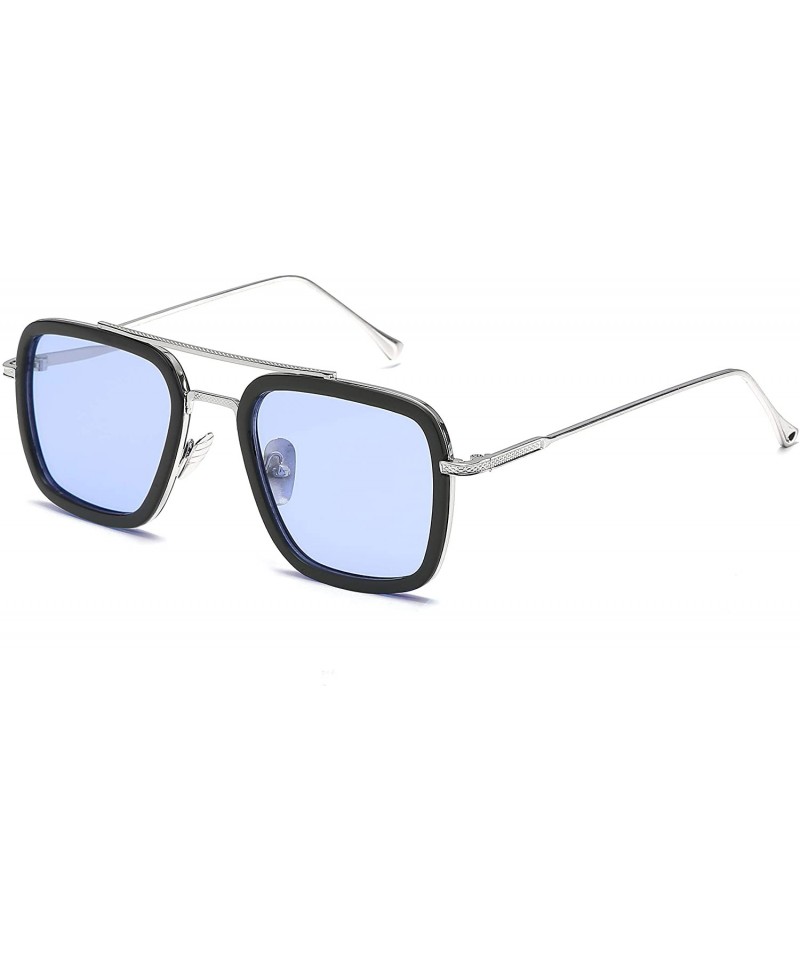 Mens Retro Pilot Designer Sunglasses with Brow Bar and Mirror Lens UV400  Unisex | eBay