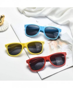 Square Wholesale Sunglasses Bulk for Adults Party Favors Retro Classic Shades 10 Pack - Blue - CP18RL96EIZ $11.88