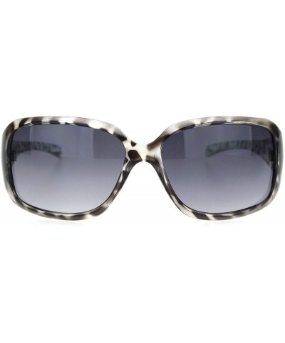 Rectangular Womens 90s Classic Rectangular Plastic Narrow Butterfly Sunglasses - Clear Tortoise Gradient Black - CJ18OER3K87 ...