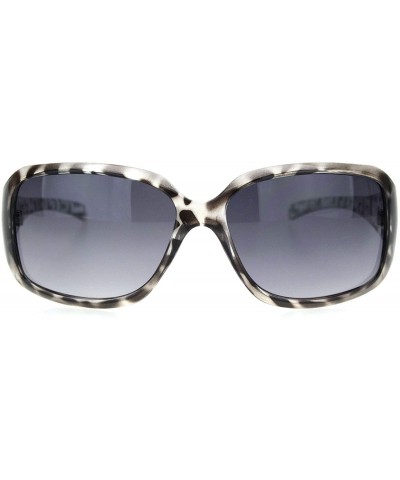 Rectangular Womens 90s Classic Rectangular Plastic Narrow Butterfly Sunglasses - Clear Tortoise Gradient Black - CJ18OER3K87 ...