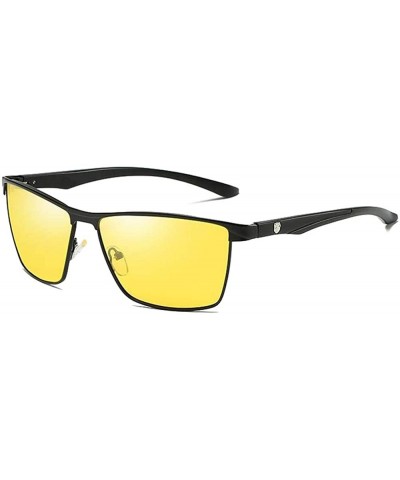 Round Polarized Sunglasses Glasses Teardrop MDYHJDHHX - Yellow - CG18XMLYEHU $23.82