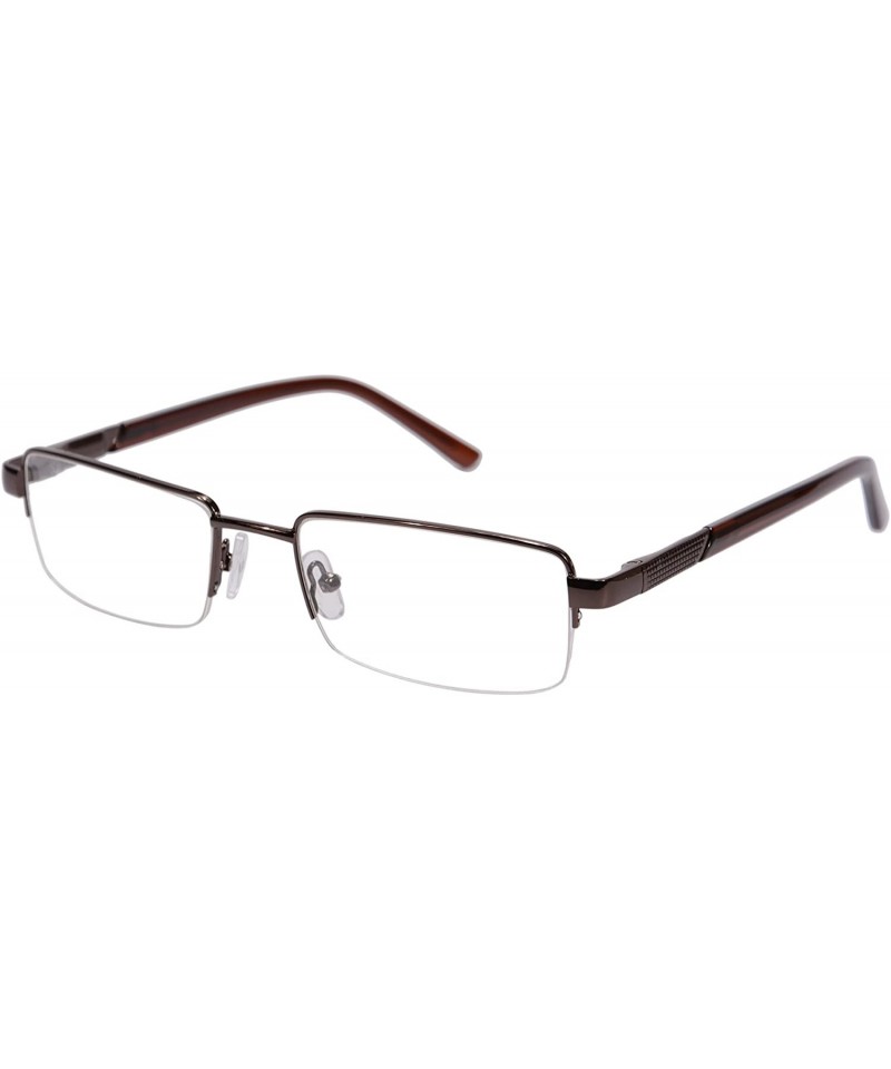 Rectangular Metal Frame Blue Light Blocking Reading Glasses 1.56 Lenses-6334 - CN17YI8RGRN $34.71