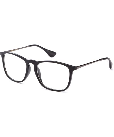 Oversized Newbee Fashion Classic Unisex Keyhole Fashion Clear Lens Eye Glasses & Sunglasses with Flash Lens - CY11XUHNZQX $20.63