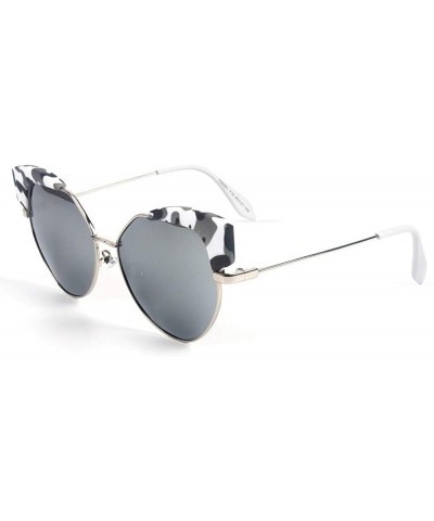 Sport New Colorful Coated Polarized Sunglasses Fashion Trend Half Frame New Ladies Sunglasses - C818SAEAUSZ $41.78