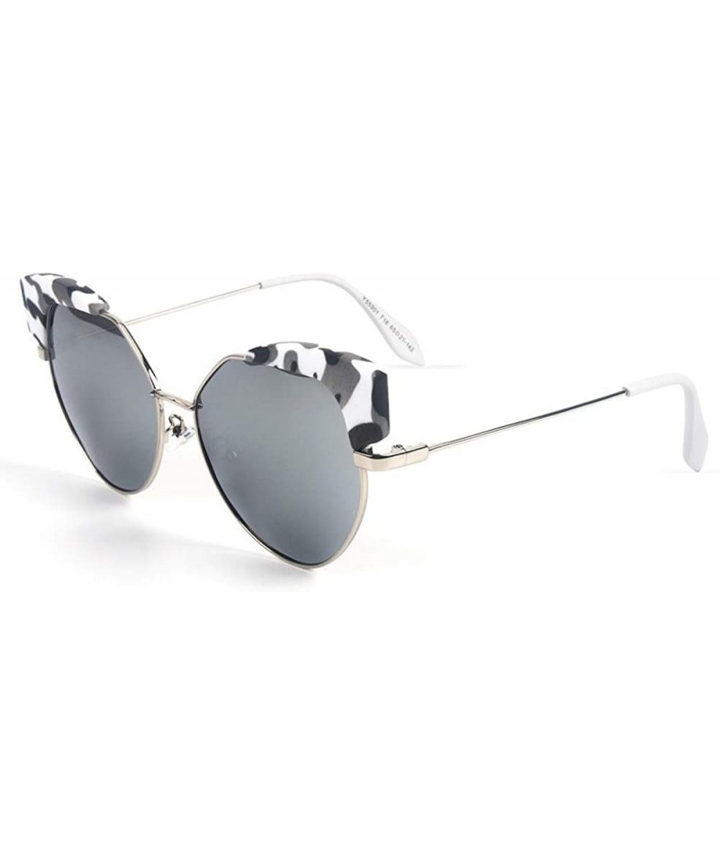 Sport New Colorful Coated Polarized Sunglasses Fashion Trend Half Frame New Ladies Sunglasses - C818SAEAUSZ $26.79