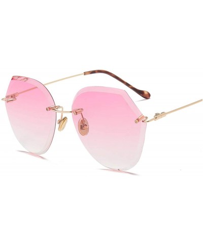 Sport 2019 Ocean Sunglasses Women Top Brand Designer Sun Glasses Vintage feminina - Pink - CM18WCZ8867 $36.63