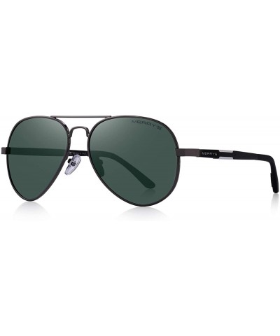 Wrap Men HD Polarized Sunglasses Aluminum Magnesium Driving Sun Glasses S8285 - G15 - C718NMLYQLE $22.12