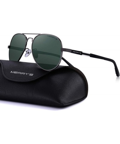 Wrap Men HD Polarized Sunglasses Aluminum Magnesium Driving Sun Glasses S8285 - G15 - C718NMLYQLE $8.73