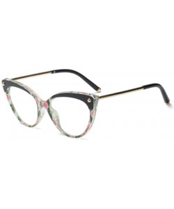 Cat Eye Unisex Retro Plastic Metal Round Full Frame Cat Eye Design Sunglasses - Black Pink - CM18SZKR00O $9.06