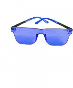 Rimless New Stylish UV Protected Oval Sunglasses for Men's - Blue - CG18XRYM89T $11.14