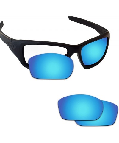 Rectangular Replacement Lenses Valve Sunglasses - Various Colors - Ice Blue - Anti4s Mirror Polarized - CG1888HIQ5R $24.07