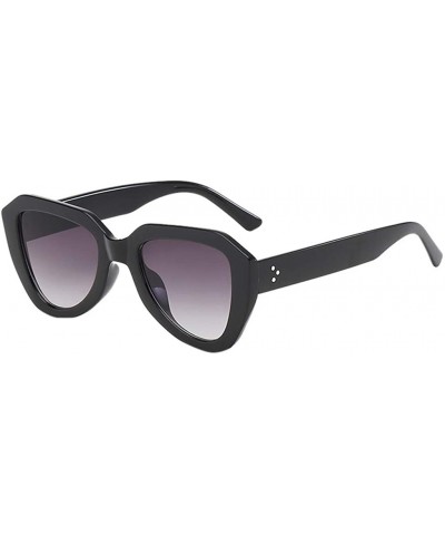 Rimless Sunglasses Polarized Irregular Vintage - Gray - CF18TR67AHZ $7.13