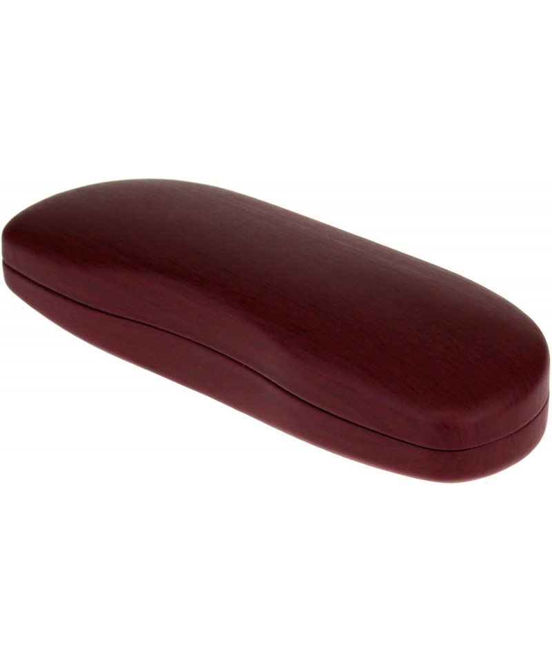 Rectangular Sunglasses & Glasses Cases Protective Hard Case Wood Print - Red - C818D9NCHMI $8.83