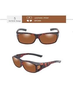 Wrap Wear Over Prescription Glasses Sunglasses Polarized Women Men - Tortoise - CK18UTEK6HD $39.51