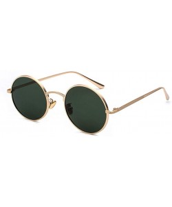 Oval sunglasses for women Oval Vintage Sun Glasses Classic Sunglasses - P05-gold-green - CZ18WXRDHN2 $49.94