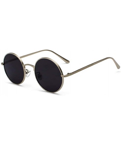 Oval sunglasses for women Oval Vintage Sun Glasses Classic Sunglasses - P05-gold-green - CZ18WXRDHN2 $49.94