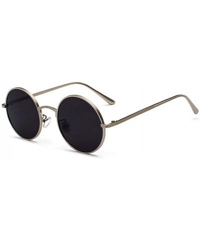 Oval sunglasses for women Oval Vintage Sun Glasses Classic Sunglasses - P05-gold-green - CZ18WXRDHN2 $29.30