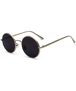 Oval sunglasses for women Oval Vintage Sun Glasses Classic Sunglasses - P05-gold-green - CZ18WXRDHN2 $49.94
