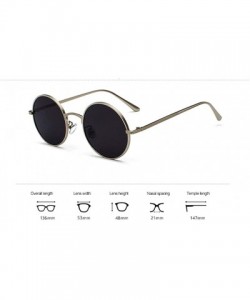 Oval sunglasses for women Oval Vintage Sun Glasses Classic Sunglasses - P05-gold-green - CZ18WXRDHN2 $29.30