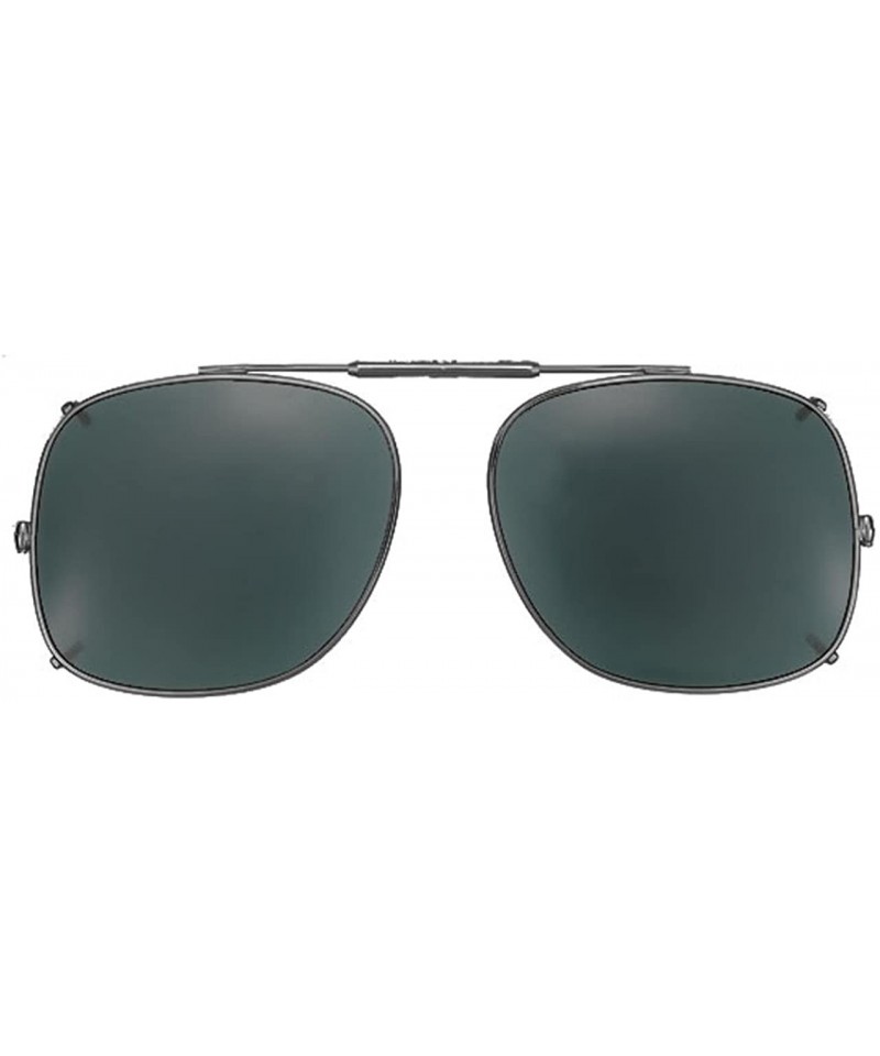 Square Visionaries Polarized Clip on Sunglasses - Square - Bronze Frame - 58 x 49 Eye - CS12MYRUNV5 $39.05