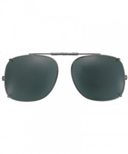 Square Visionaries Polarized Clip on Sunglasses - Square - Bronze Frame - 58 x 49 Eye - CS12MYRUNV5 $39.05