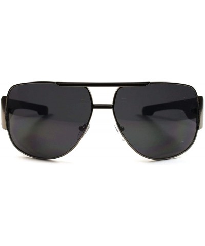Oversized Classic Elegant Slick Oversized Mens Womens Swag Square Sunglasses - Gunmetal - CT18X93GEUN $10.10
