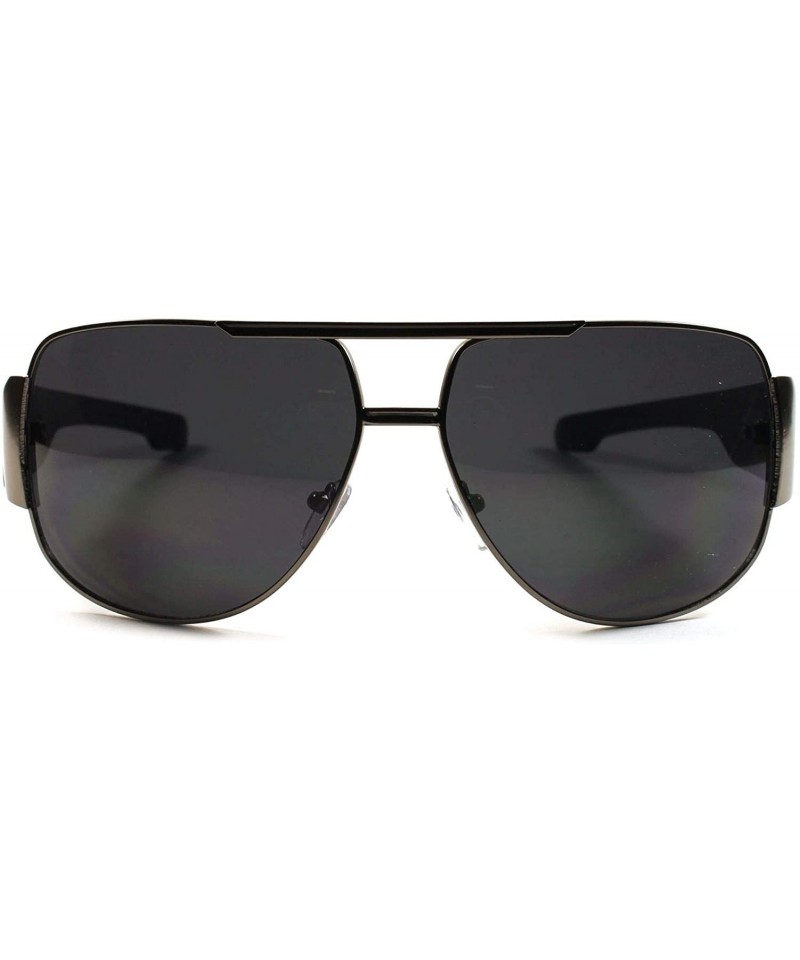 Oversized Classic Elegant Slick Oversized Mens Womens Swag Square Sunglasses - Gunmetal - CT18X93GEUN $20.94