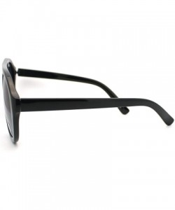 Aviator Black Super Thick Plastic Frame Aviator Sunglasses - C911C18ACOJ $7.70