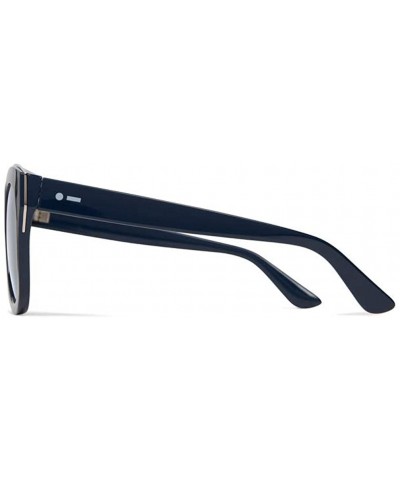 Oversized Mysteria Sunglasses - Fashion Blue - CD18WD0HGN3 $32.12