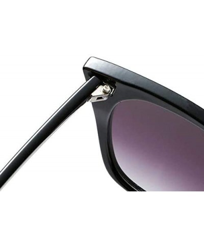 Round Classic Sunglasses Polarized Protection - Black - CU19848HNOI $14.94