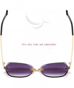 Aviator Aviator sunglasses - fashion sunglasses ladies creative multi-color frameless sunglasses - G - CT18RTZGOEN $39.72