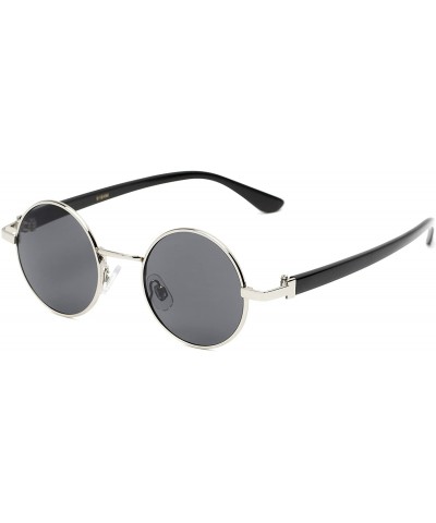 Round Sunglass Warehouse Rounder- Polycarbonate Round Men's & Women's Full Frame Sunglasses - CL12OE4A7LJ $12.32