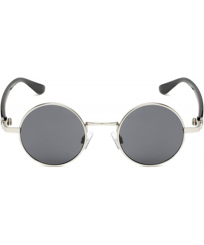 Round Sunglass Warehouse Rounder- Polycarbonate Round Men's & Women's Full Frame Sunglasses - CL12OE4A7LJ $12.32