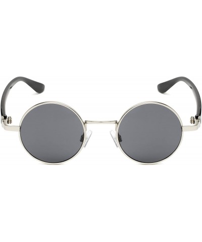 Round Sunglass Warehouse Rounder- Polycarbonate Round Men's & Women's Full Frame Sunglasses - CL12OE4A7LJ $12.32