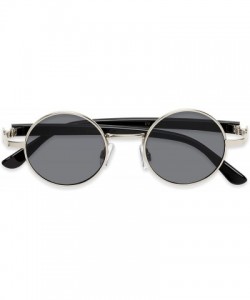 Round Sunglass Warehouse Rounder- Polycarbonate Round Men's & Women's Full Frame Sunglasses - CL12OE4A7LJ $12.32