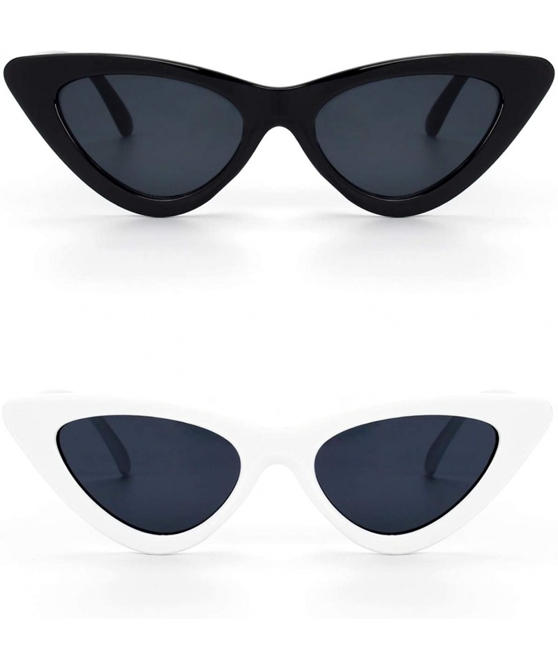 Cat Eye Clout Goggles Vintage Cat Eye Sunglasses Mod Style UV Protection Kurt Cobain shades-GQS8 - CX194GTYELH $14.79