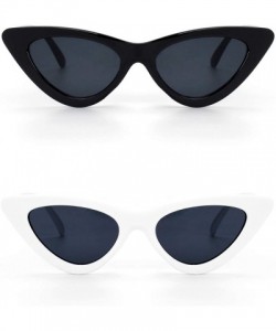 Cat Eye Clout Goggles Vintage Cat Eye Sunglasses Mod Style UV Protection Kurt Cobain shades-GQS8 - CX194GTYELH $14.79