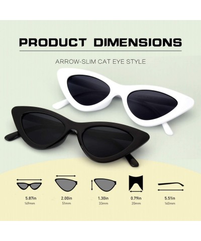 Cat Eye Clout Goggles Vintage Cat Eye Sunglasses Mod Style UV Protection Kurt Cobain shades-GQS8 - CX194GTYELH $14.79