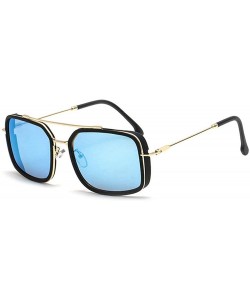 Oversized Classic Designer Sunglasses Oversized Vintage - Blue - CW193IMX606 $26.27