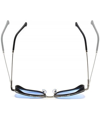 Oversized Classic Designer Sunglasses Oversized Vintage - Blue - CW193IMX606 $26.27