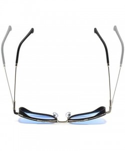 Oversized Classic Designer Sunglasses Oversized Vintage - Blue - CW193IMX606 $26.27