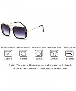 Oversized Classic Designer Sunglasses Oversized Vintage - Blue - CW193IMX606 $26.27