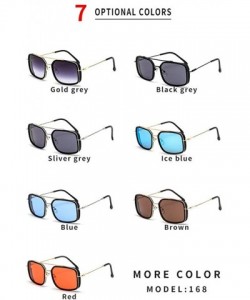 Oversized Classic Designer Sunglasses Oversized Vintage - Blue - CW193IMX606 $26.27