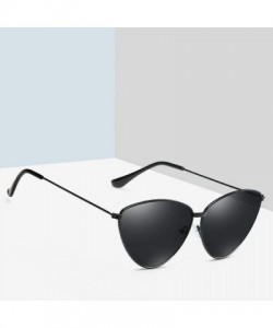 Aviator Sunglasses New Trend Fashion Personality Triangle Cat Eye Color Coating UV400 8 - 7 - CK18YZWLQES $11.02